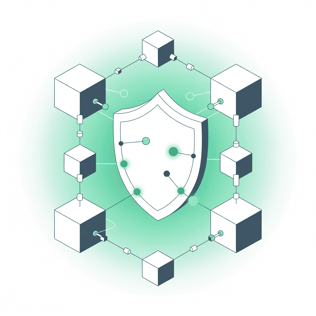How It Works section showing Dark Algo EA's 3-step process: 1. Connect with Us through WhatsApp for consultation, 2. Setup Your Account with partner broker, and 3. Start Trading with automated 24/7 system generating 7-12% monthly returns, accompanied by glowing shield security illustration.